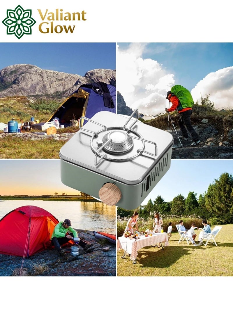 Valiant Glow Ultra-light, portable, and versatile gas stove | emergency gas stove、camp stove、camping accessories、camping stove、portable gas stove、portable stove | Stable and windproof | Powerful flame and 3-second ignition | No power required | 75% smaller than conventional stoves | Suitable for camping, fishing, and indoor cooking - Image 4